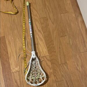 White and Gray Childs stx Lacrosse Stick